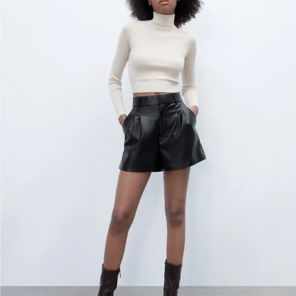 Leather shorts Zara - Picture 4 of 4